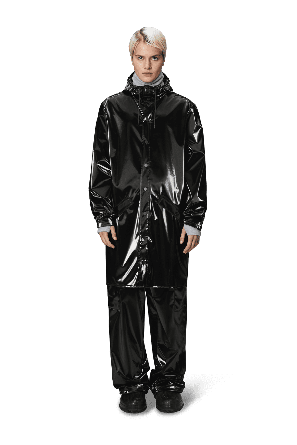 Rains Long Jacket Night