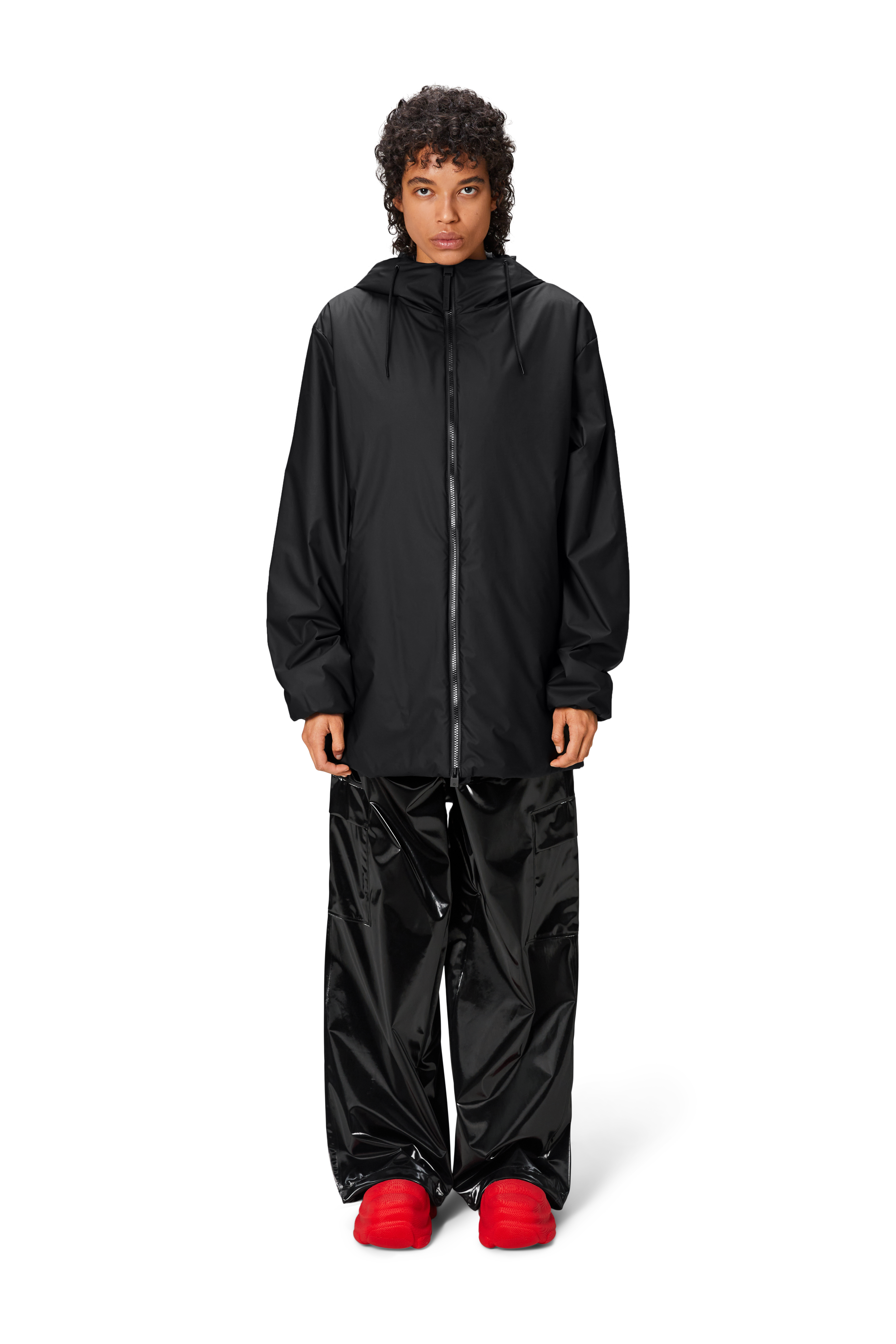 Rains Lohja Long Jacket Black