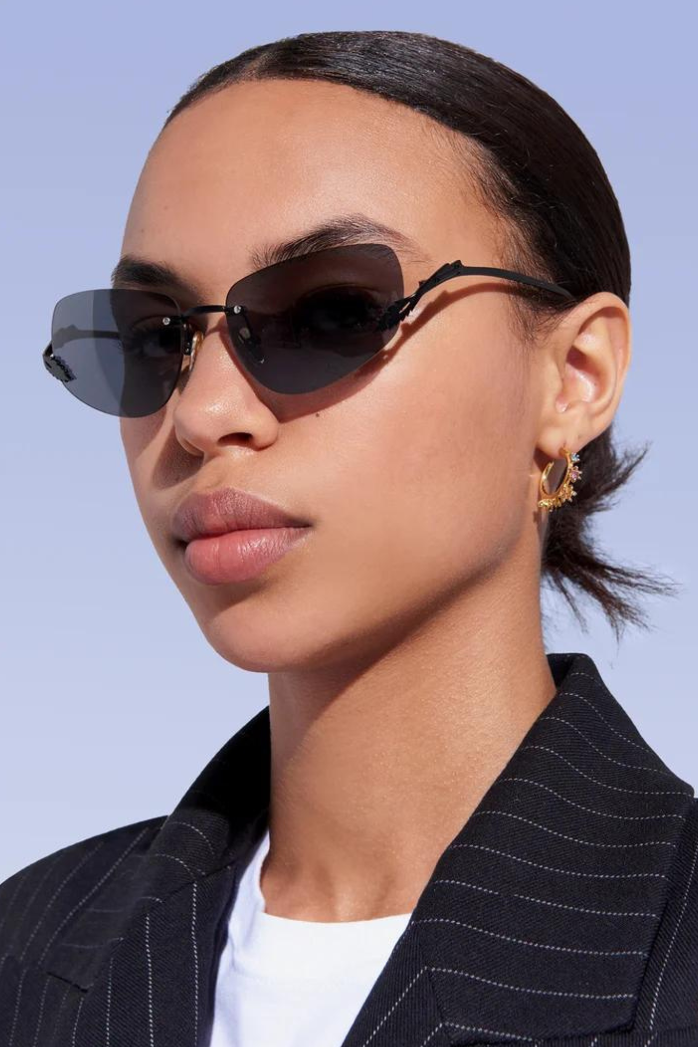 Karen Walker Eyewear Fleur Black Sunglasses 47 Frocks Online